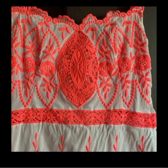 Yoana Baraschi | Dresses  Modern Romance Neon orange embroidery size S​ - Picture 7 of 7